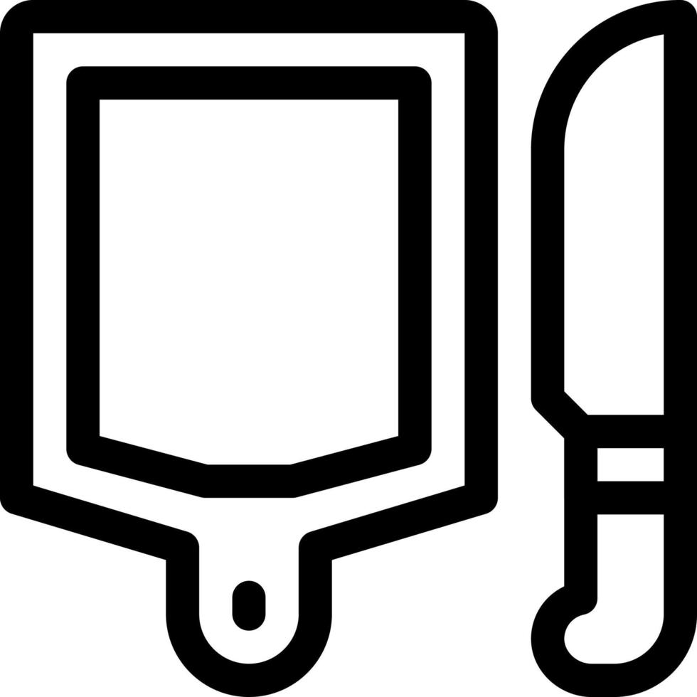 cuttin pad line icon illustration vector