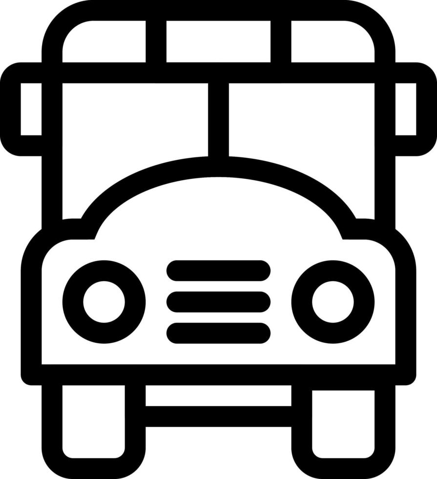 simple school bus vector icon, editable, 48 pixel