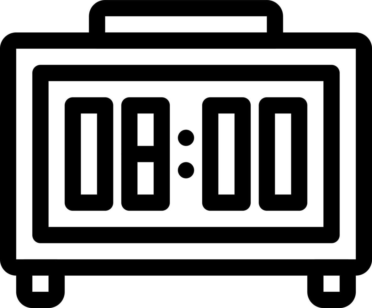simple digital clock vector icon, editable, 48 pixel