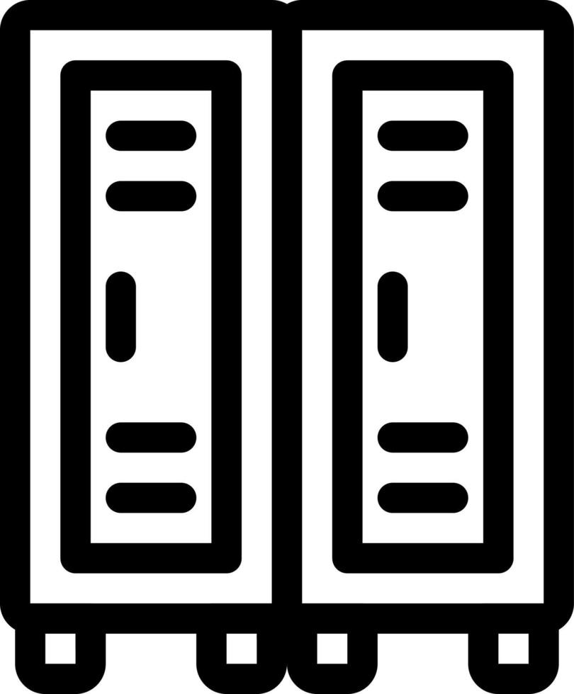 simple locker vector icon, editable, 48 pixel