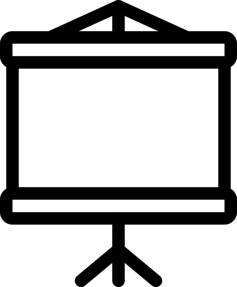 icono de vector de pantalla de proyector simple, editable, 48 píxeles