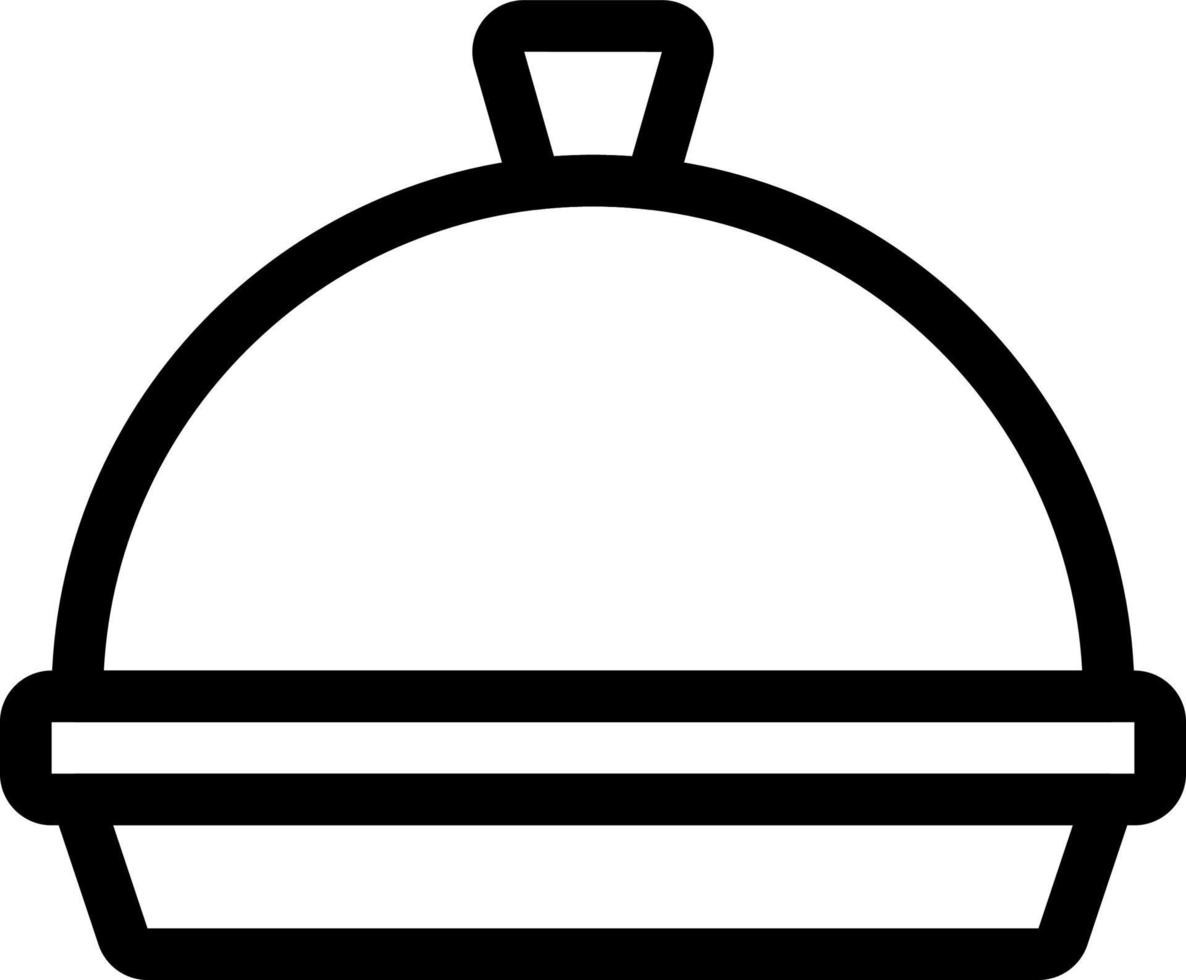 cloche line icon illustration vector