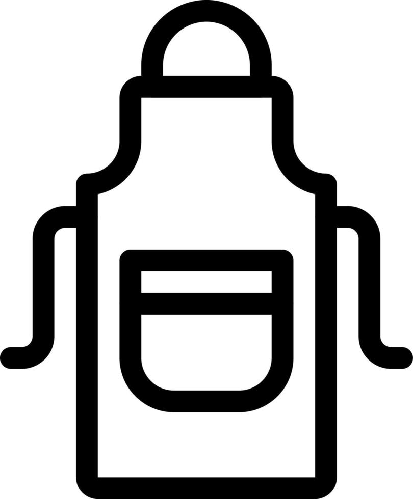 apron  line icon illustration vector