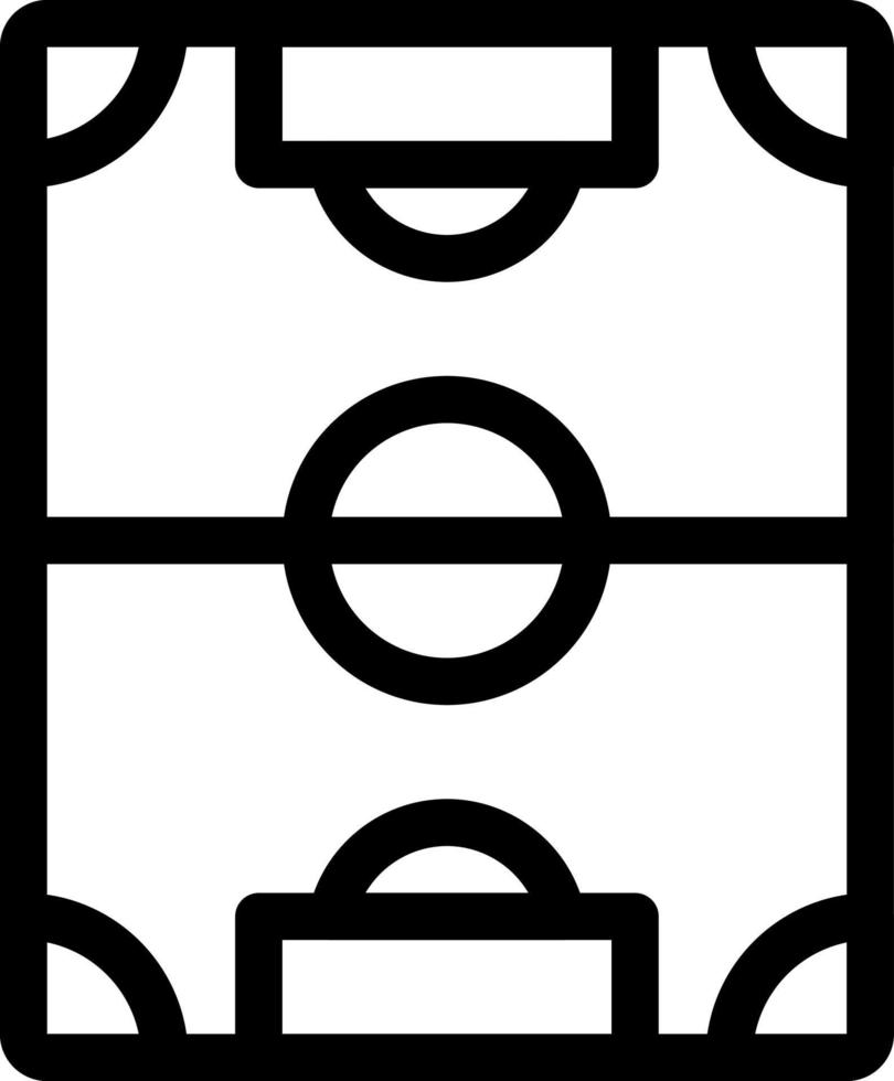 simple soccer field vector icon, editable, 48 pixel