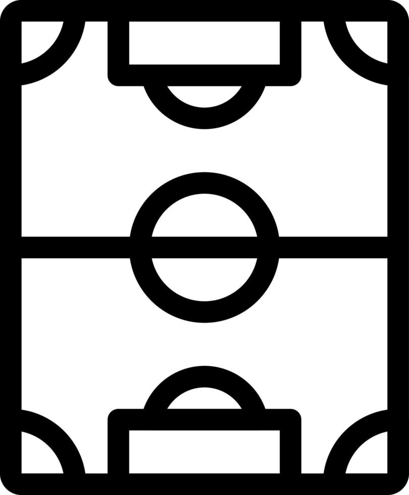 simple soccer field vector icon, editable, 48 pixel