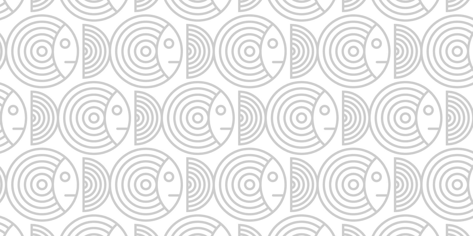 white ethnic background with fish texture vector