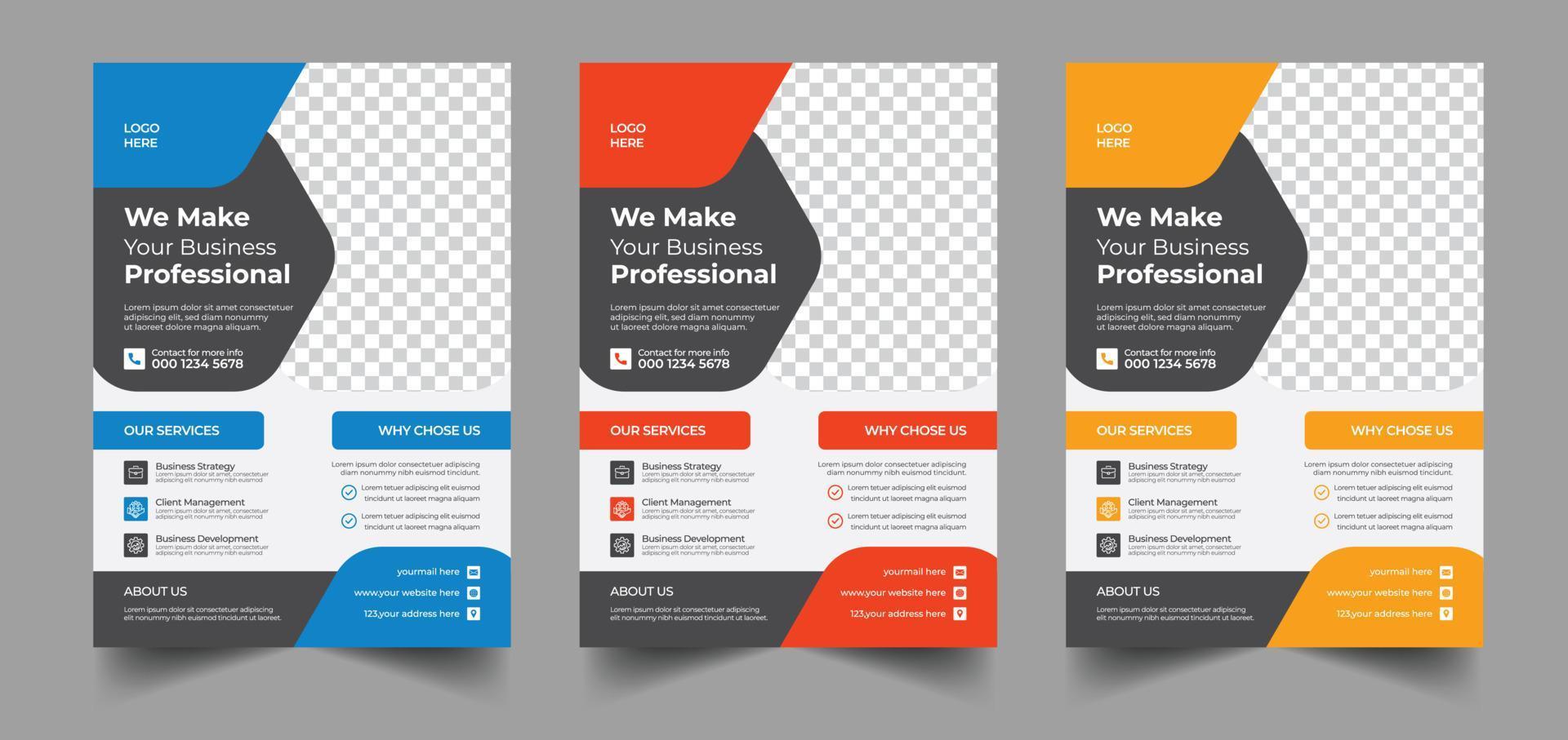 Corporate Flyer template, Business flyer design with creative look and creative flyer for business vector