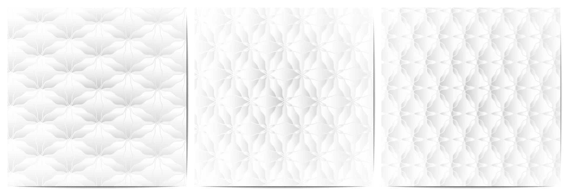 Abstract floral pattern white background vector
