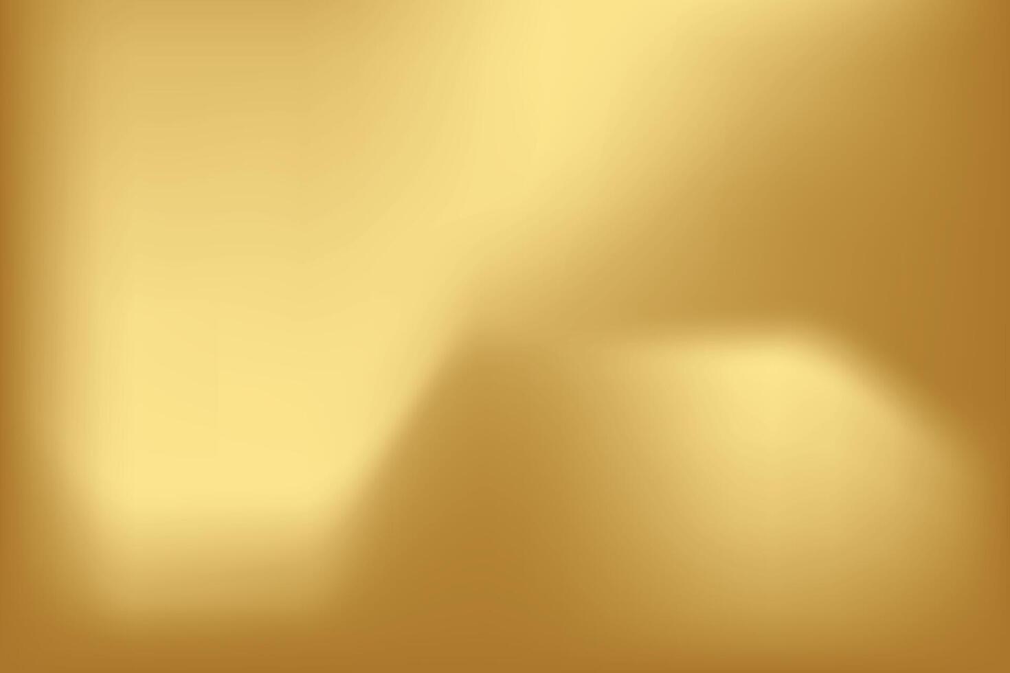 Gold abstract blurred gradient background. Vector illustration.