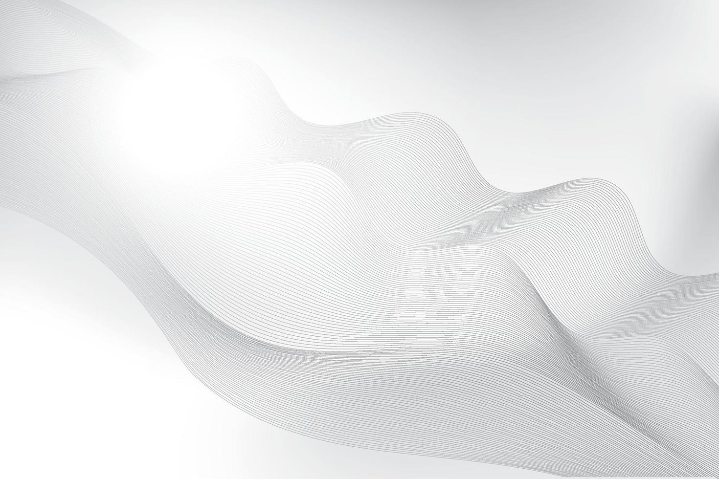 Abstract wave element on gray background. Vector illustration.