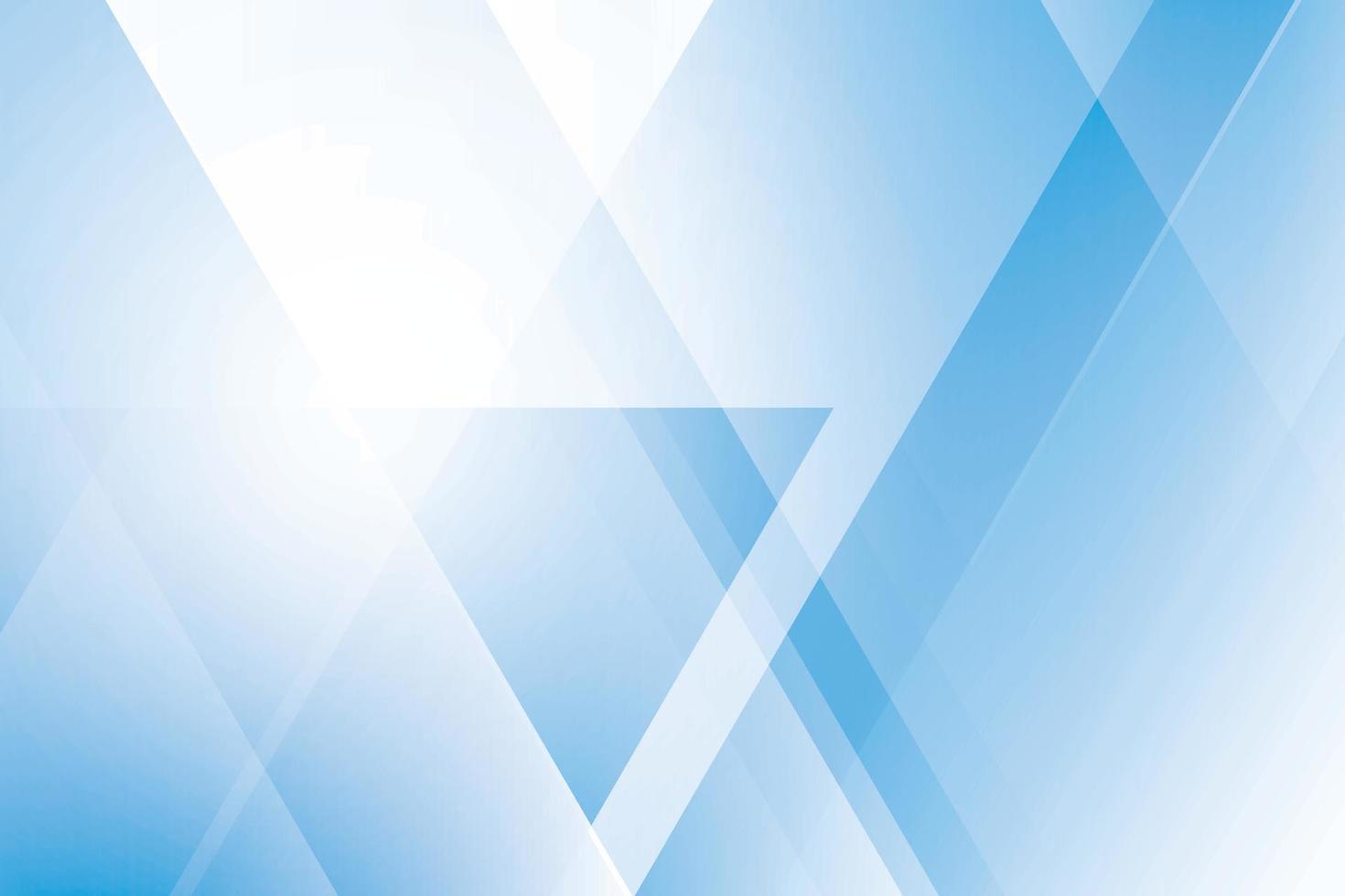 Fondo abstracto de color azul y blanco con forma de triángulo geométrico. ilustración vectorial. vector