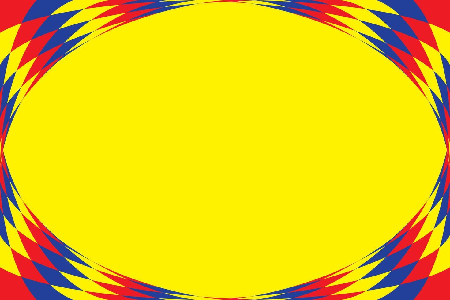 Primary colors background, blue, red, and yellow with geometric shape. Vector illustration.