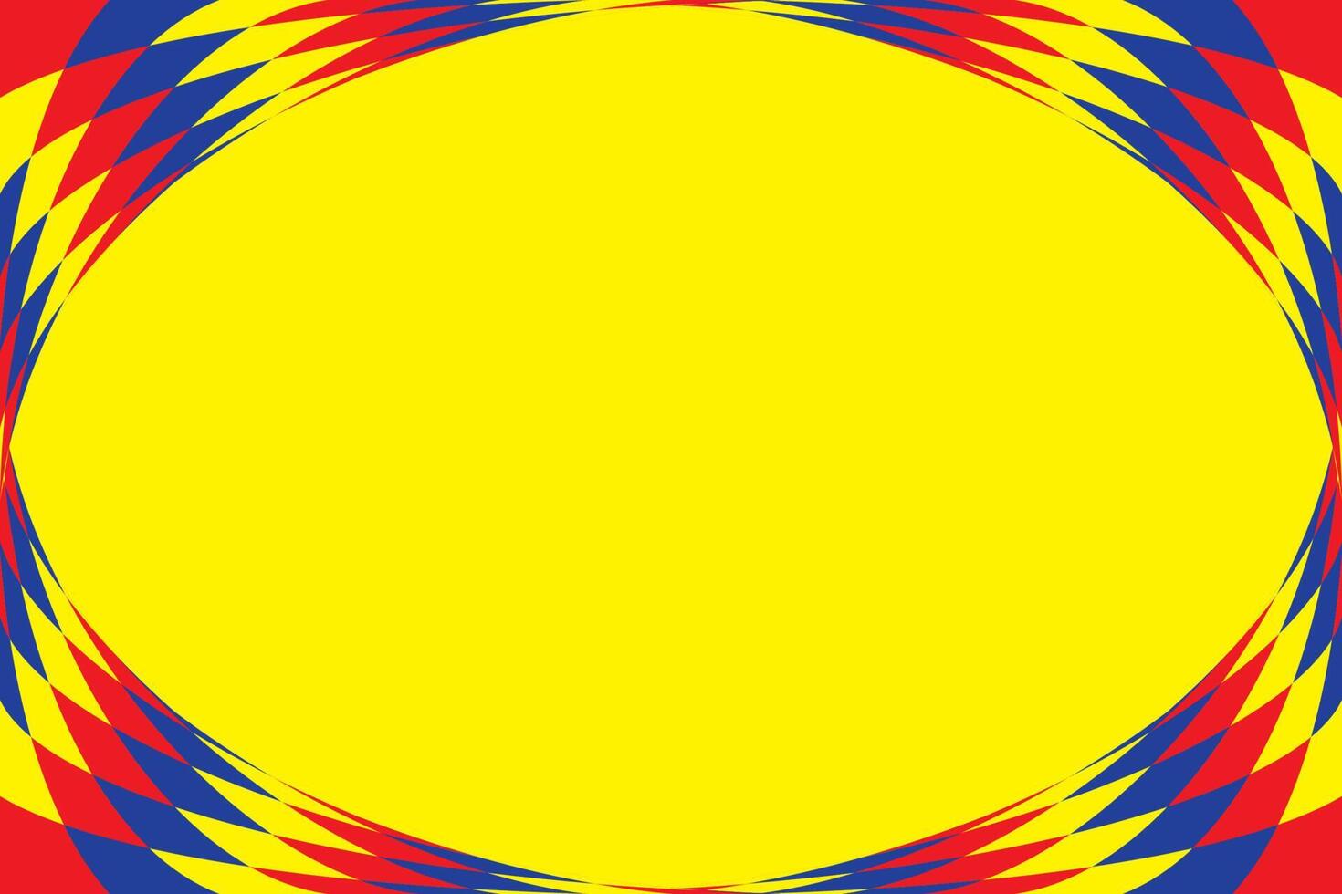 Primary colors background, blue, red, and yellow with geometric shape. Vector illustration.