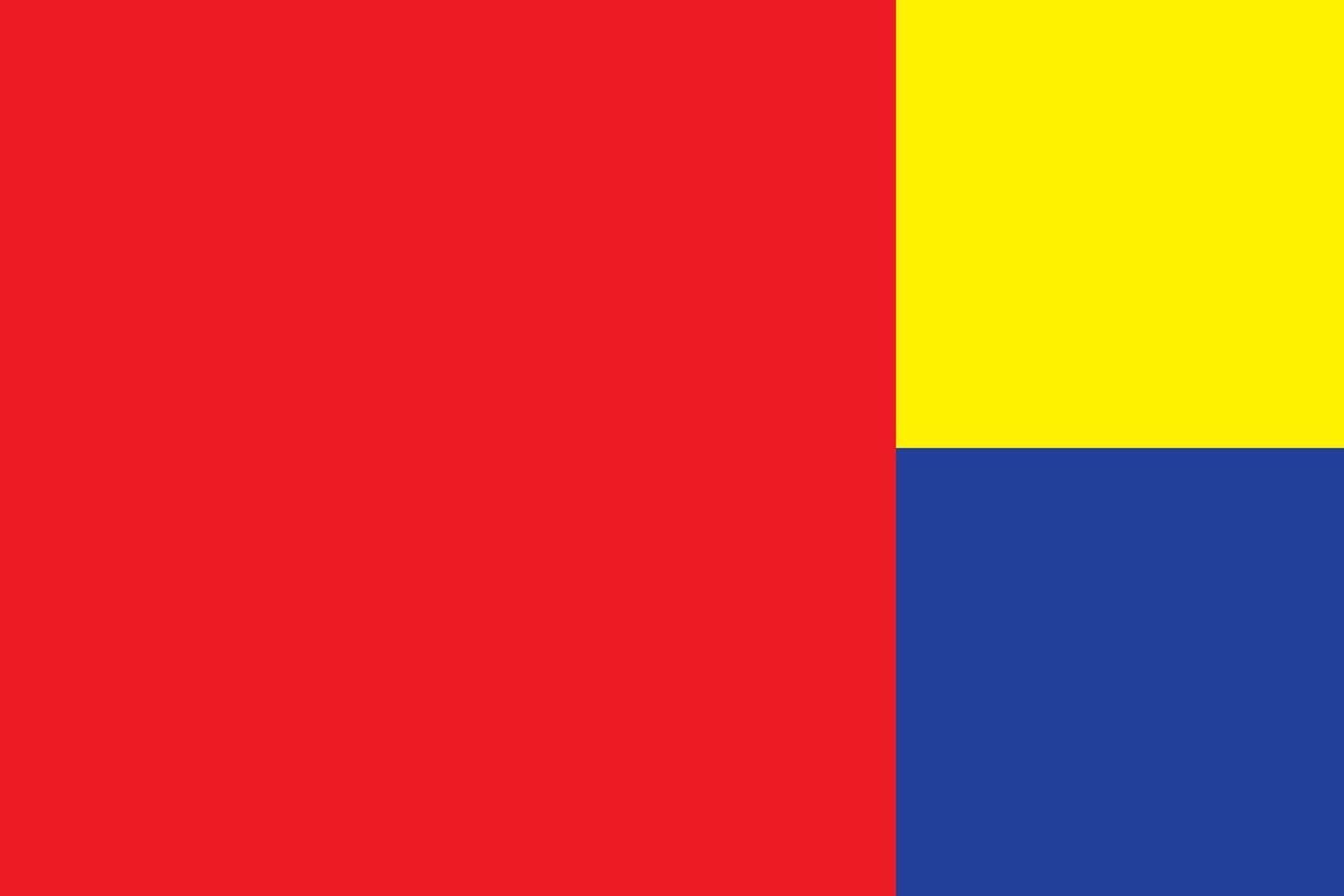 Primary colors background, blue, red, and yellow with geometric shape. Vector illustration.