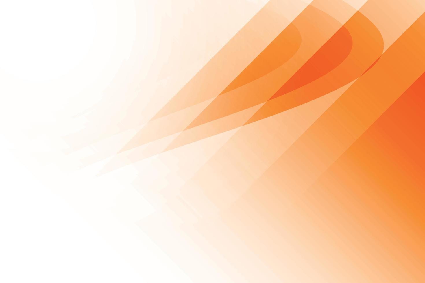 Fondo abstracto de color naranja y blanco con forma geométrica. ilustración vectorial. vector