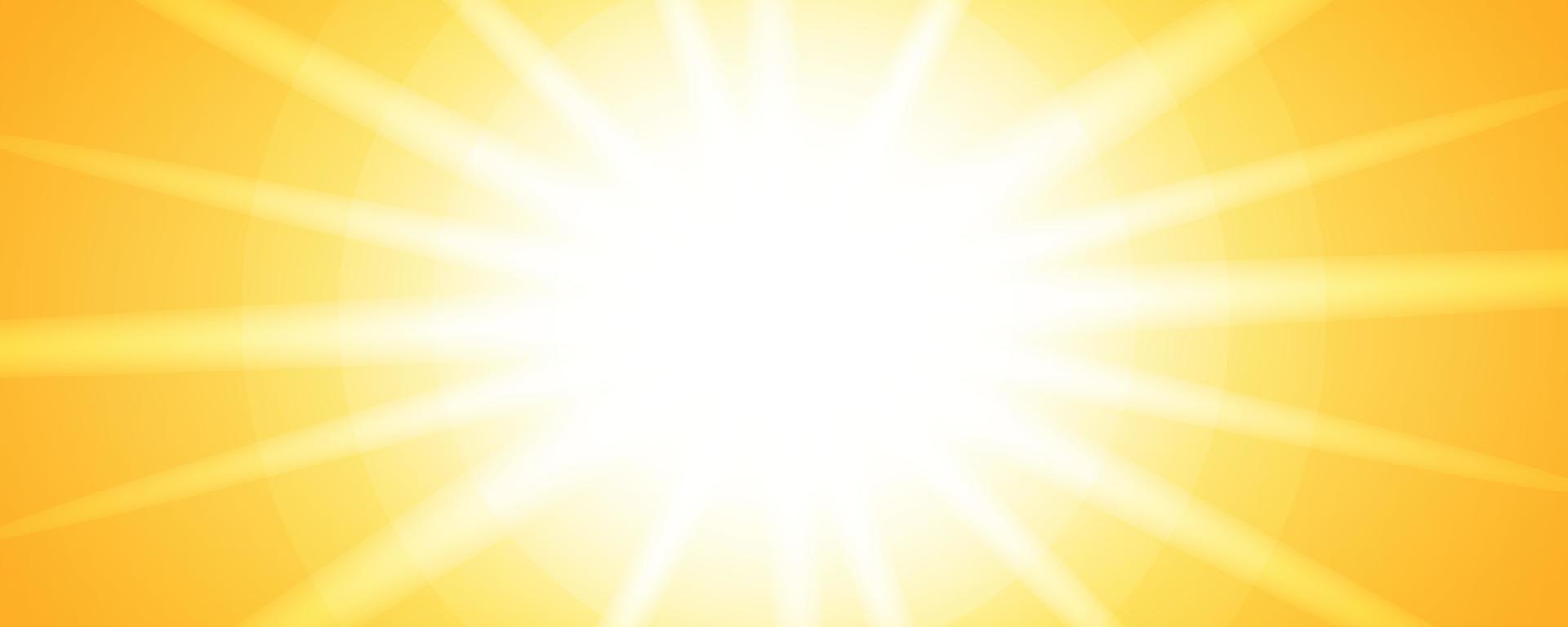 Abstract summer banner design with shiny sun lights vector