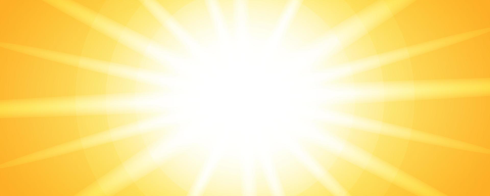 diseño de banner de verano abstracto con luces de sol brillantes vector