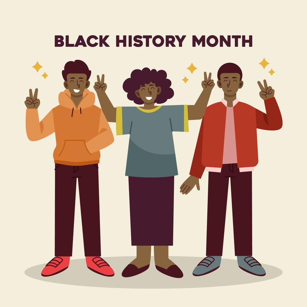 Black History Month Celebration Day vector