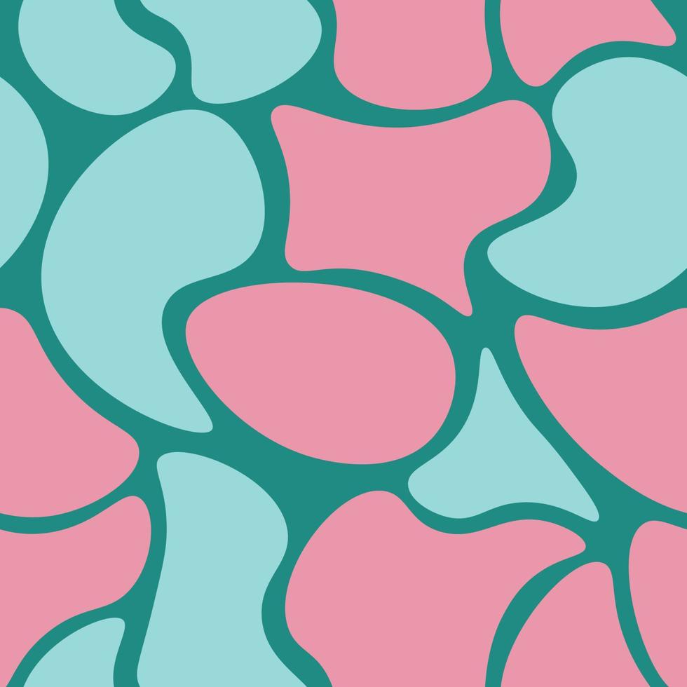formas abstractas con patrones sin fisuras de color pastel vector