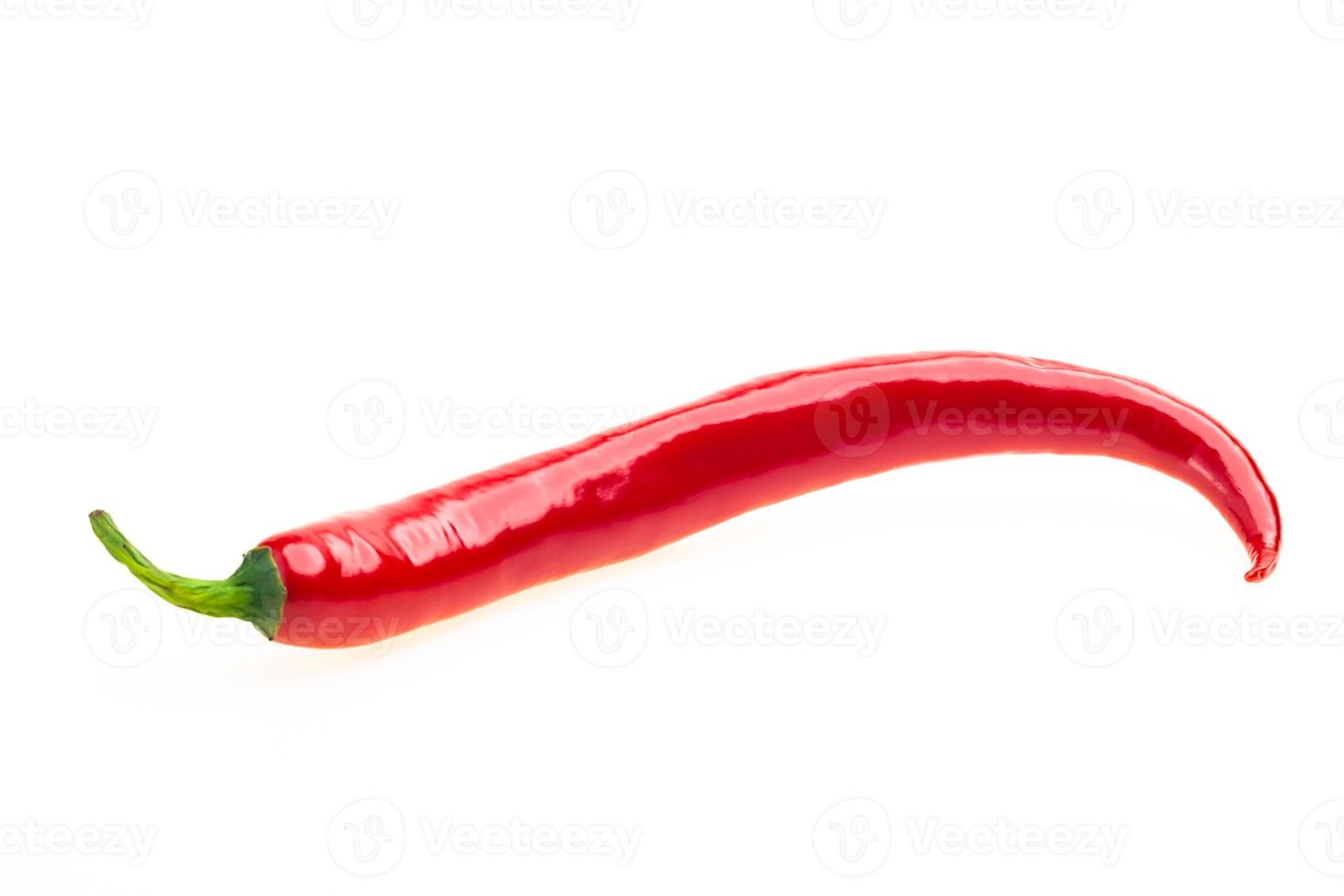 red hot chili pepper isolated on a white background photo