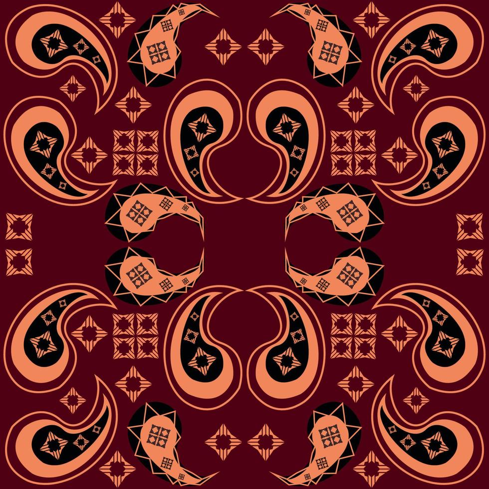Floral pattern paisley style Paisley print  Doodle background vector