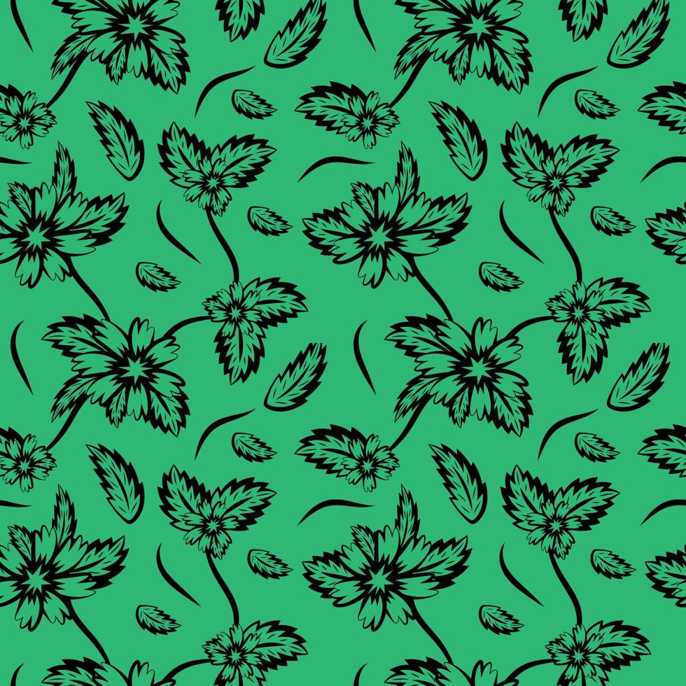 Folk flowers print Floral pattern Ethnic art vector