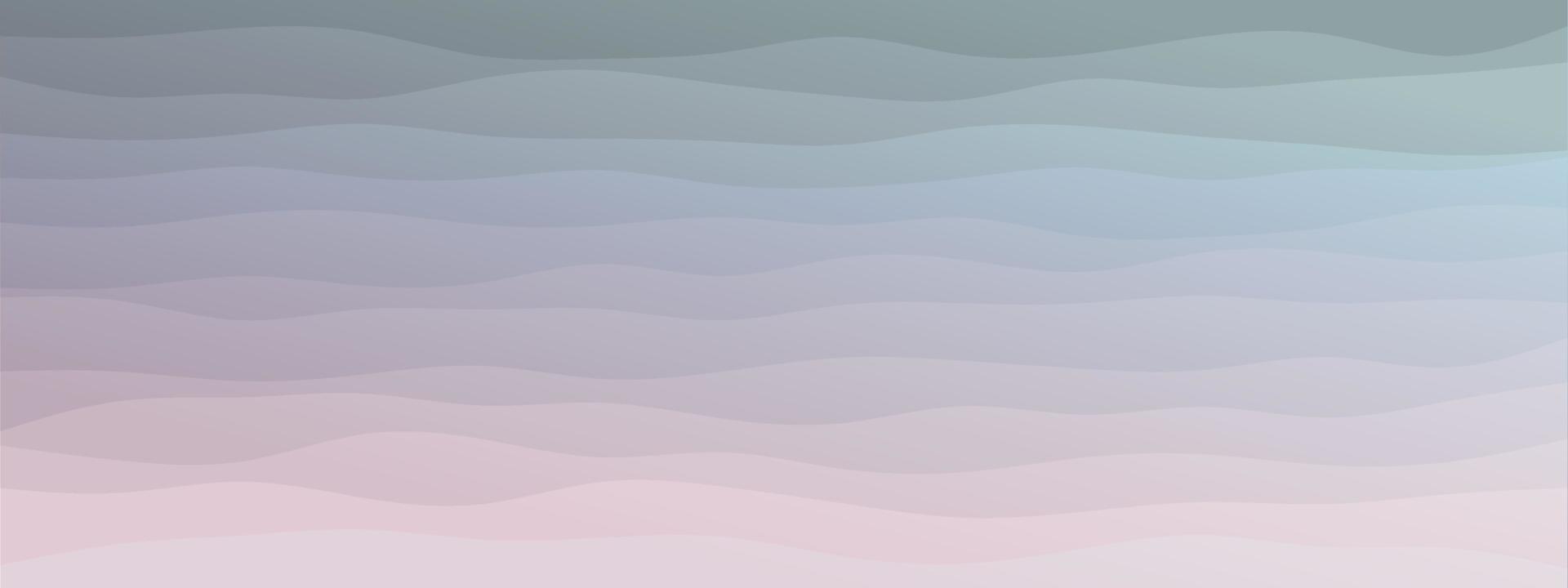 abstract waves fluid shape levels background delicate pastel color gradient. Trendy template for flyer poster business card landing page website. vector illustration eps 10