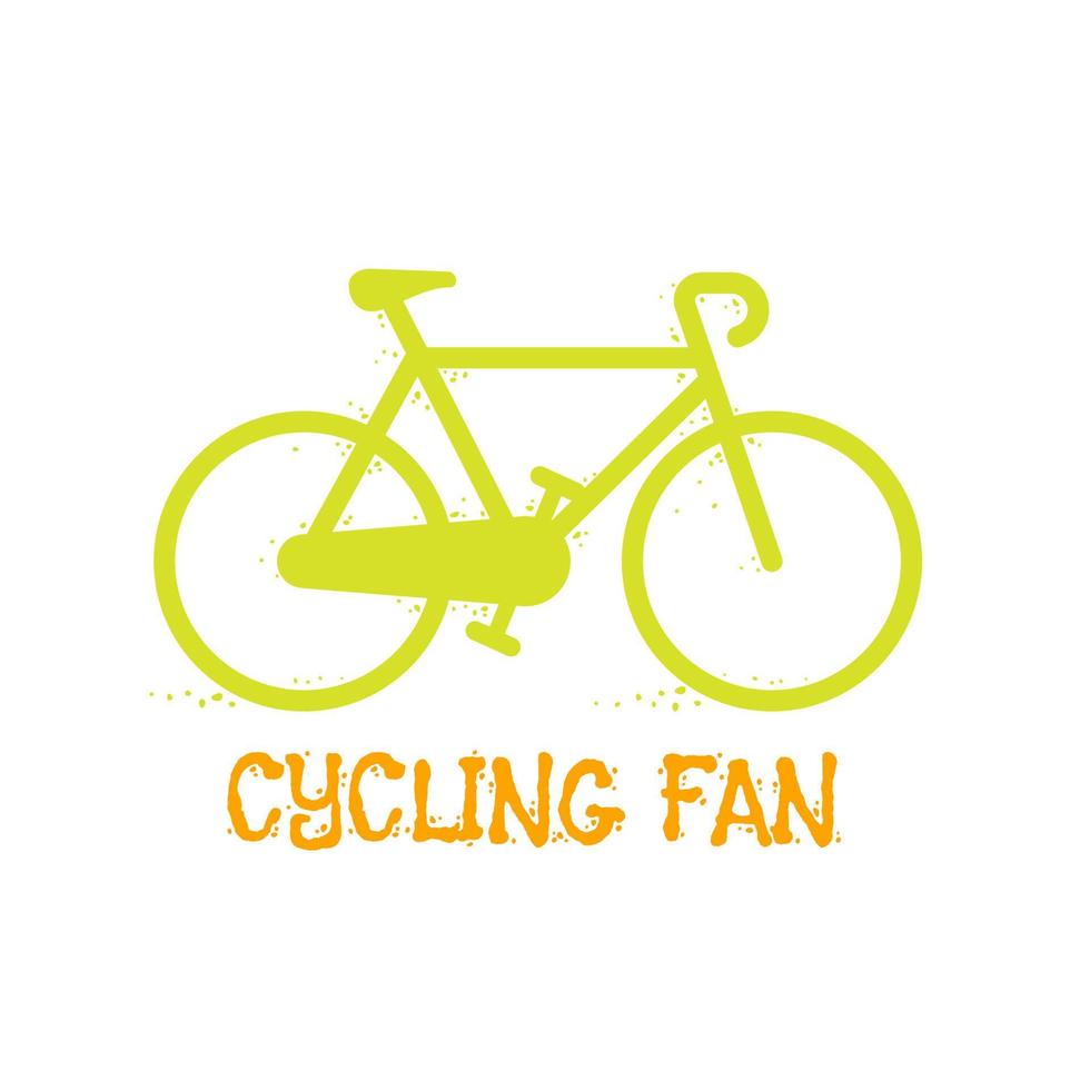 bicicleta, ciclismo ilustración vectorial vector