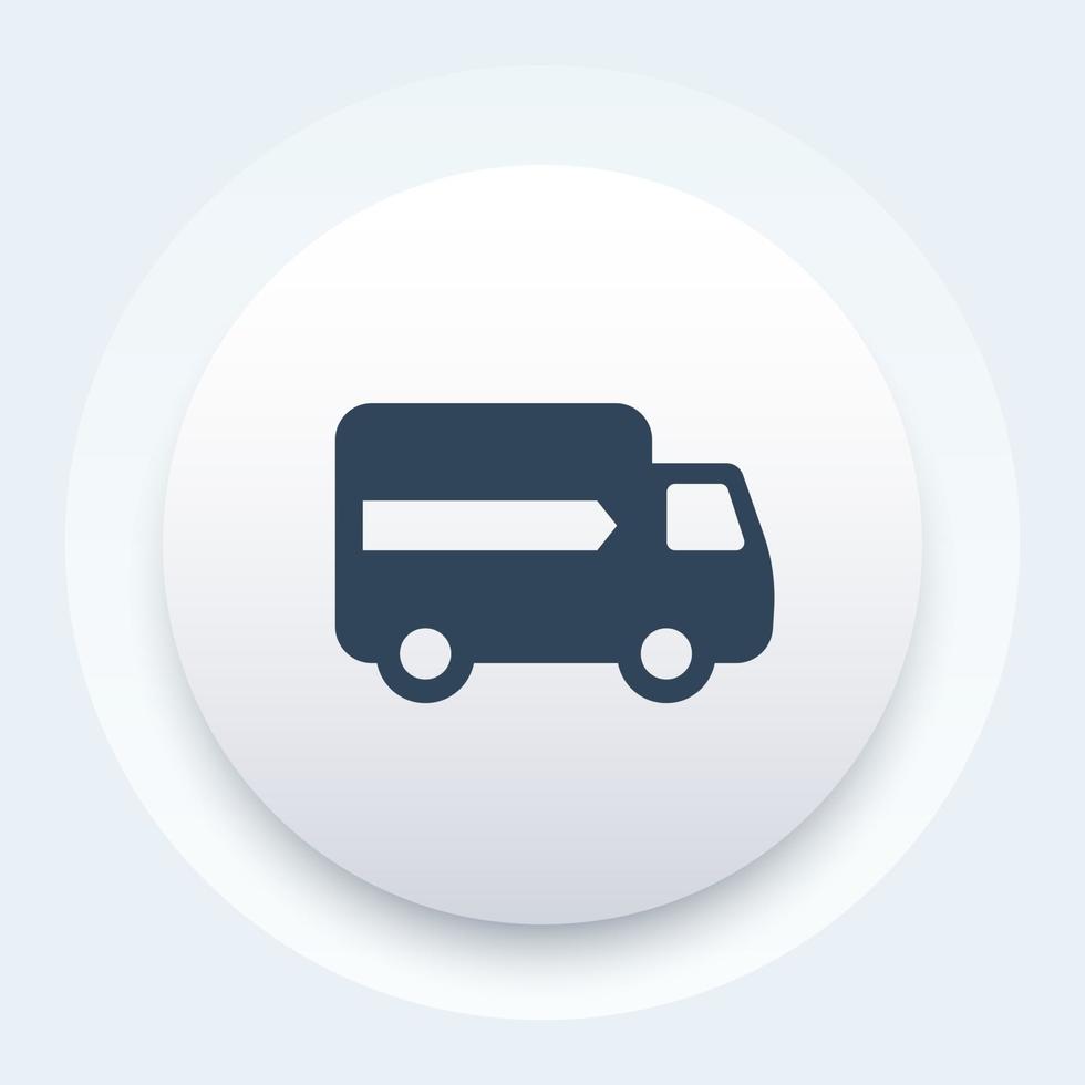 delivery icon, van, transportation vector symbol