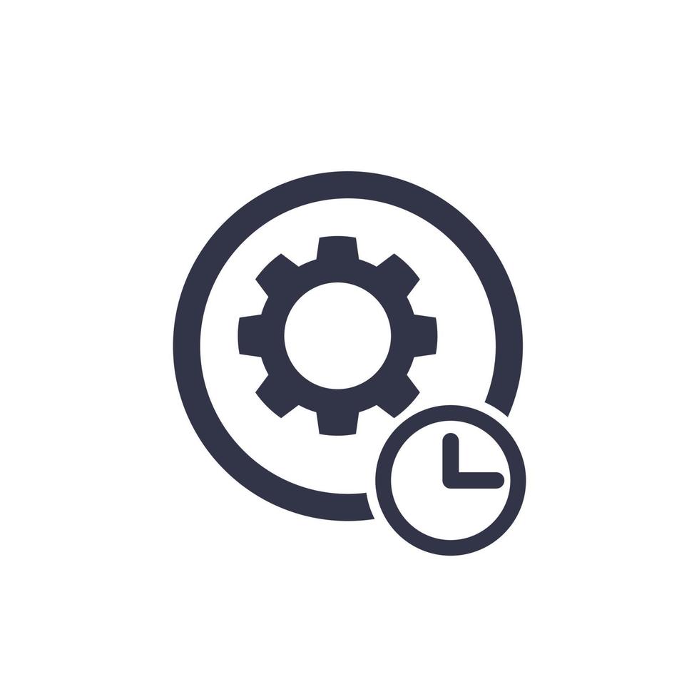 production cycle icon on white vector