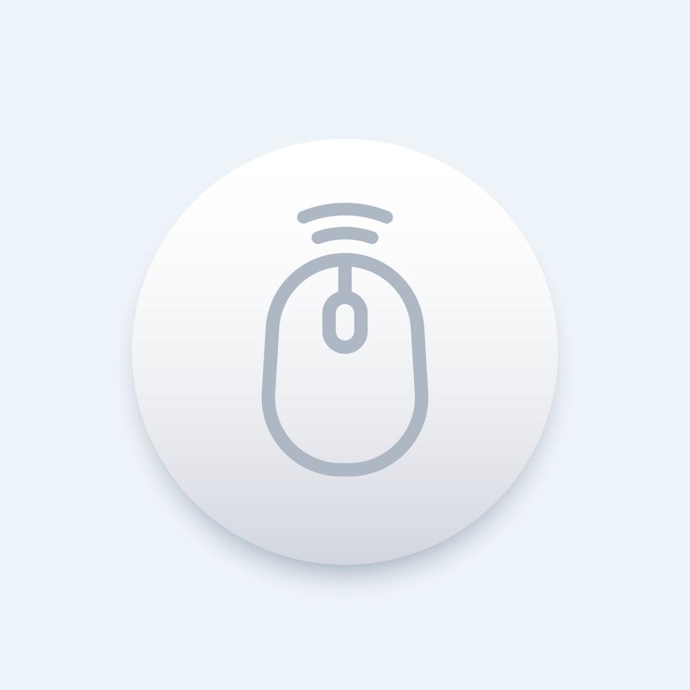 wireless mouse vector symbol
