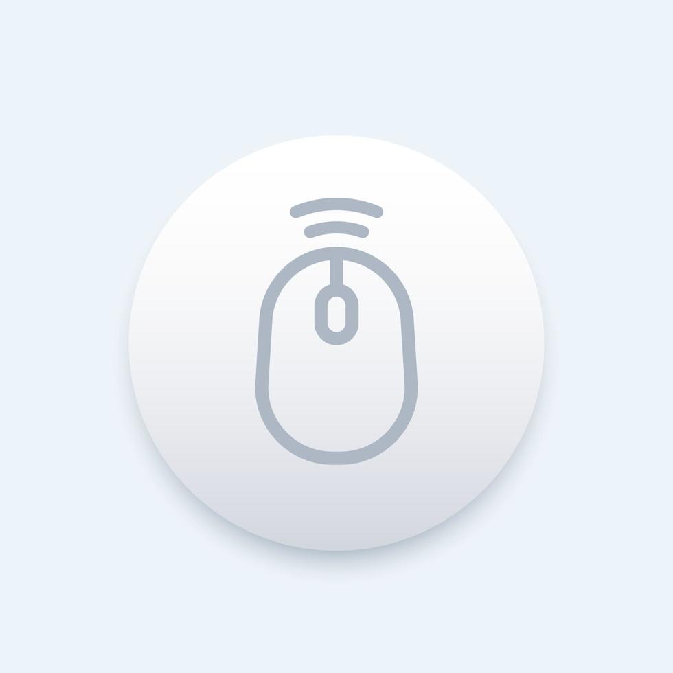 wireless mouse vector symbol