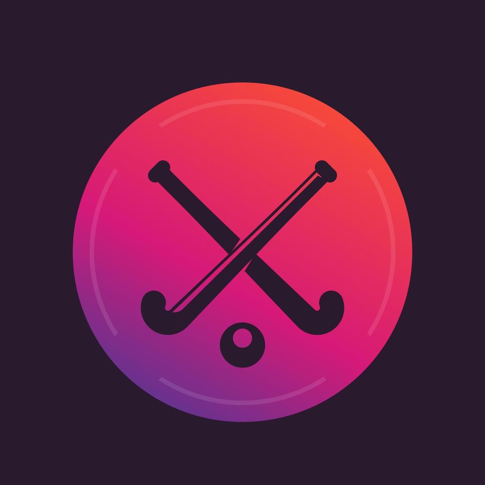 Field Hockey vector icon