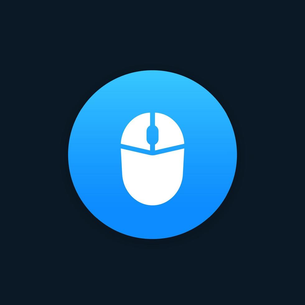 wireless mouse icon, vector pictogram