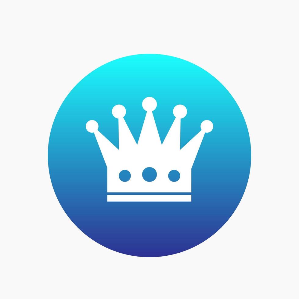 crown icon, regal, monarch sign vector