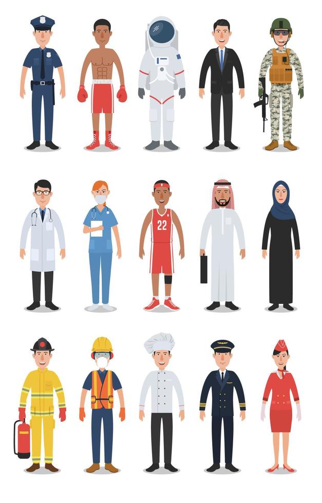 People character set vector