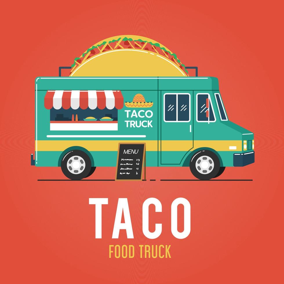 Taco Food Truck vector