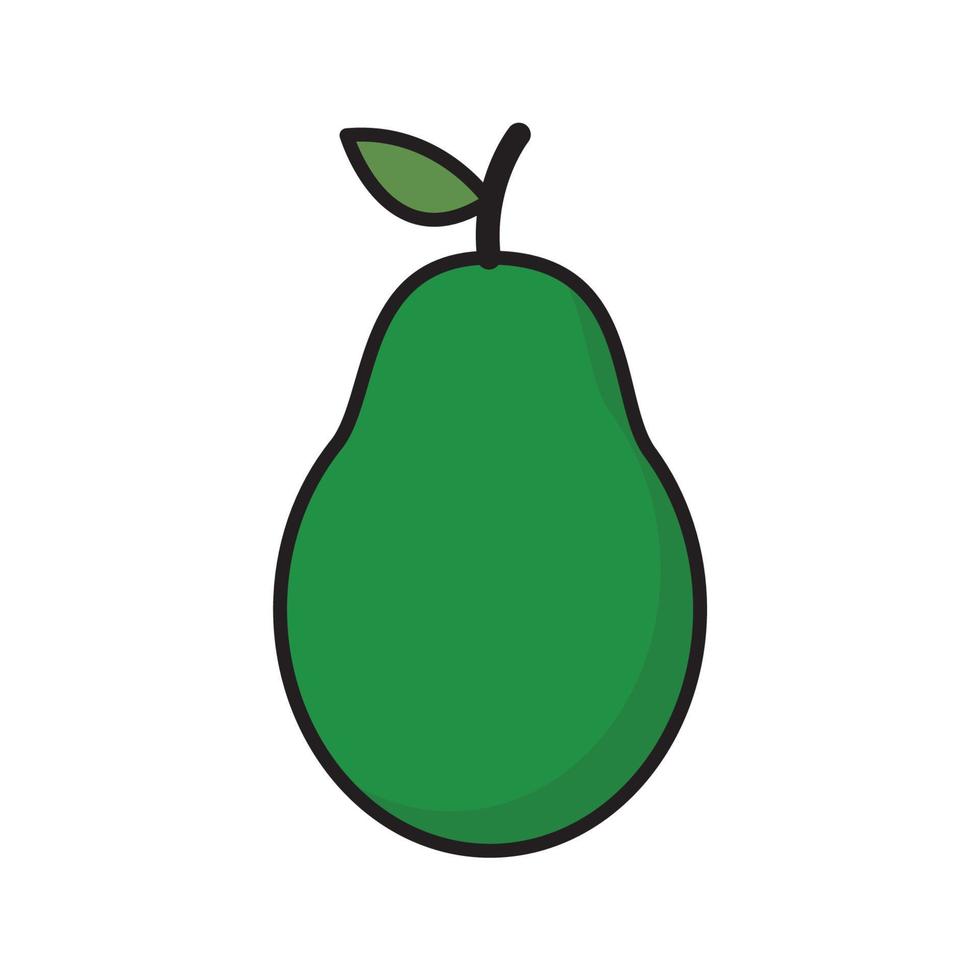 Línea de vector de fruta de mango para web, presentación, logotipo, símbolo de icono.