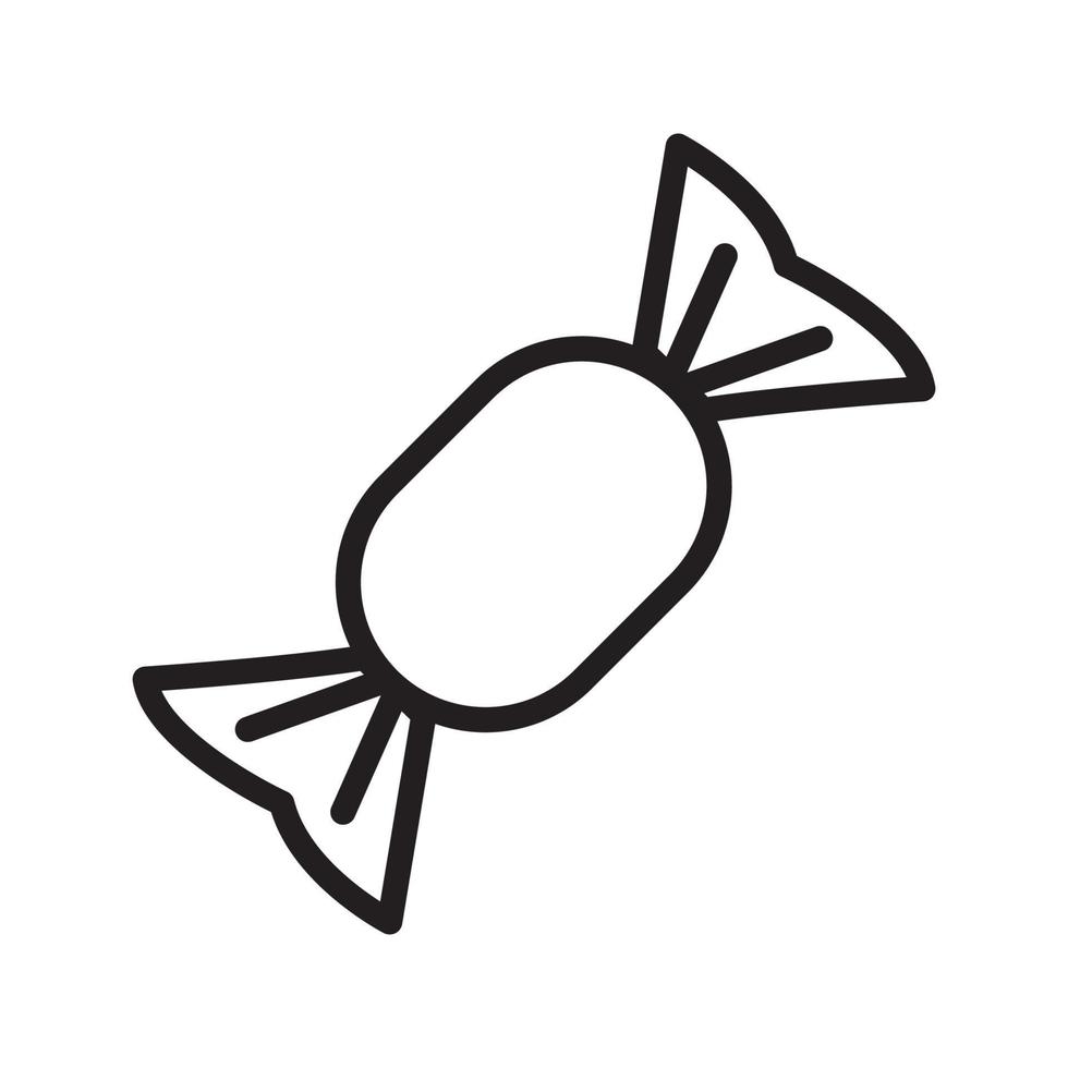 Candy vector line for web, presentation, logo, Icon Symbol.