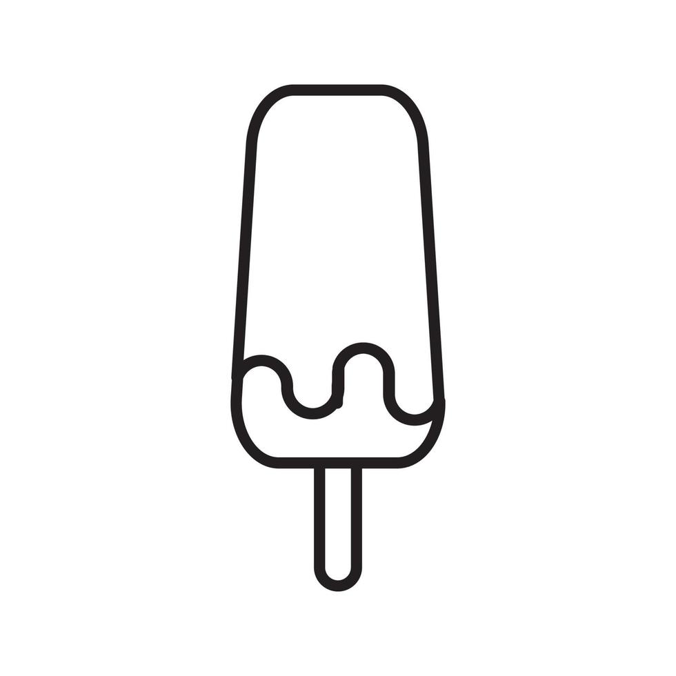 ice cream vector line for web, presentation, logo, Icon Symbol.