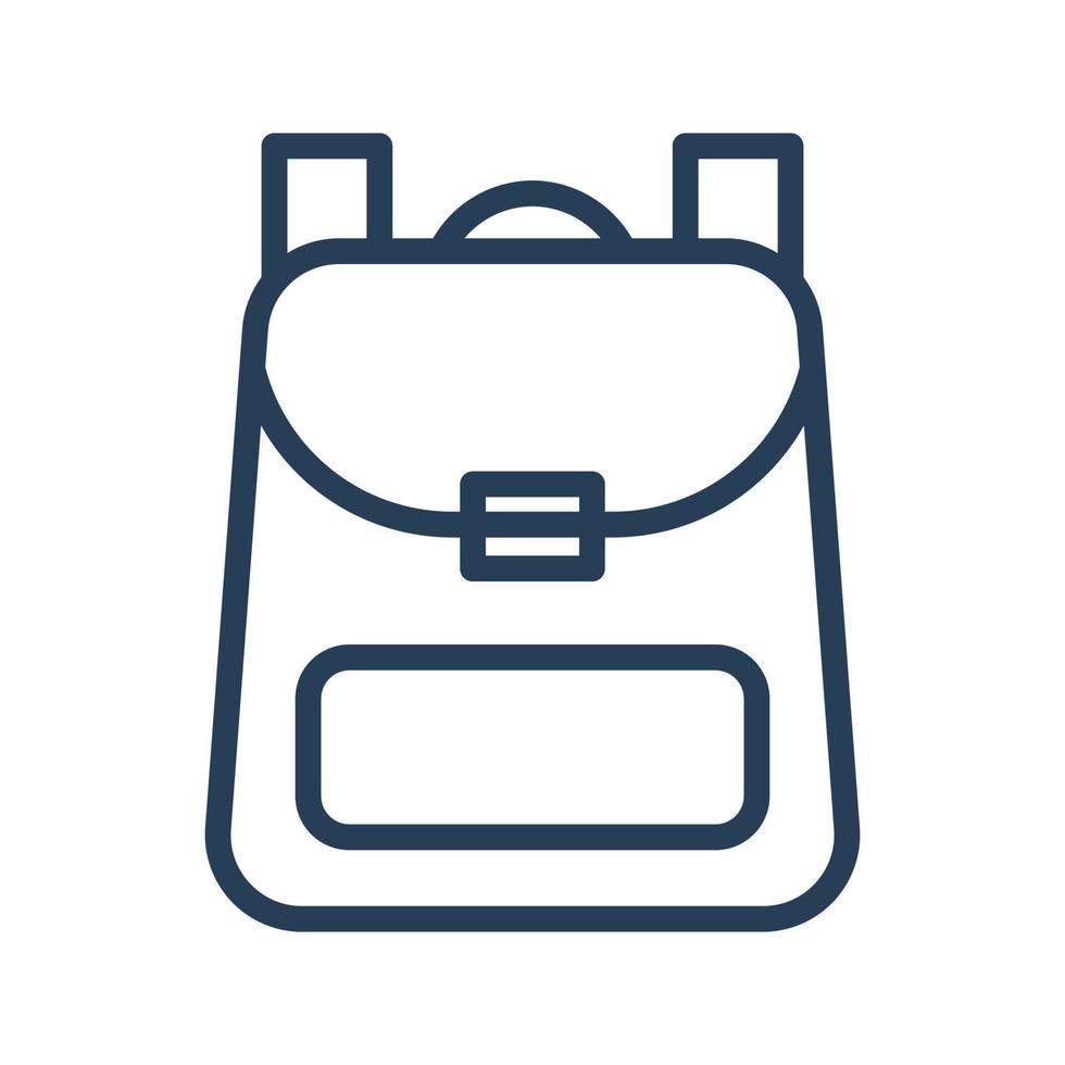 Bag vector line for web, presentation, logo, Icon Symbol.