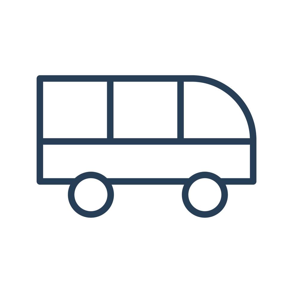 bus vector icon line for web, presentation, logo, Icon Symbol.
