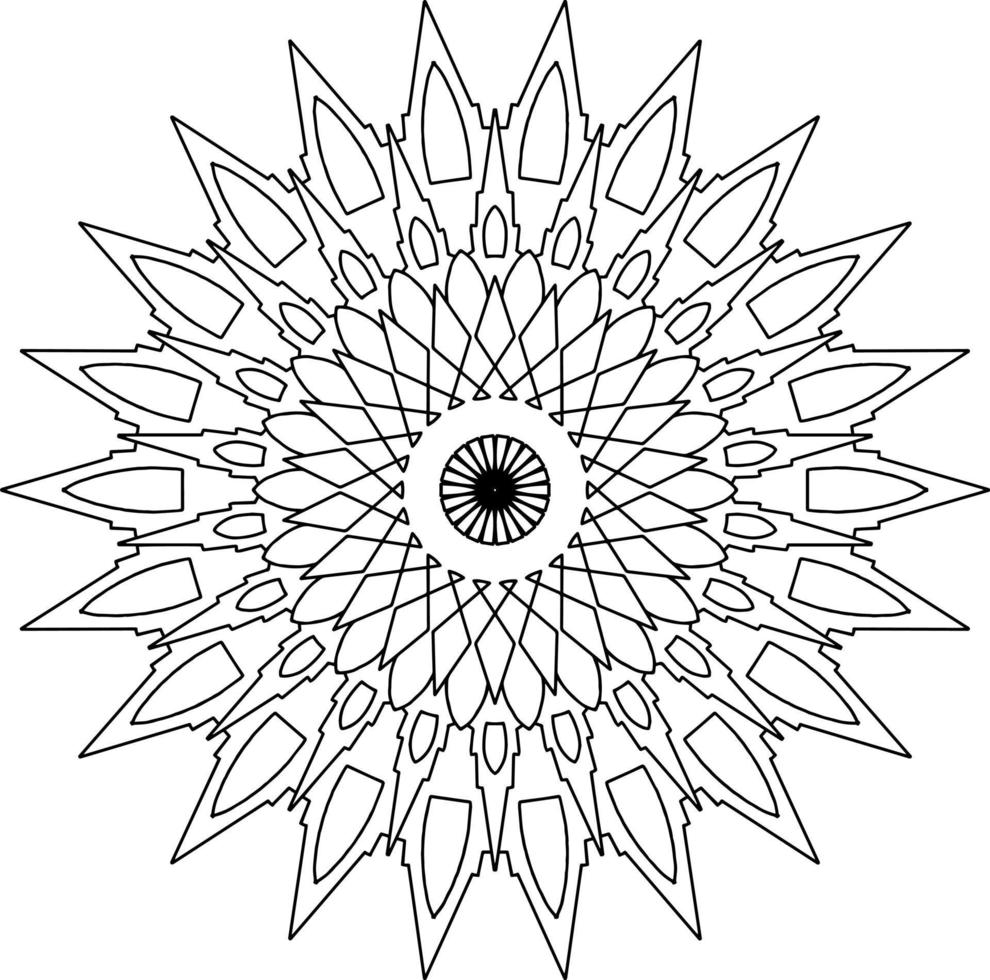 mandala art design, mehndi, tattoo, royal vintage, wedding design vector