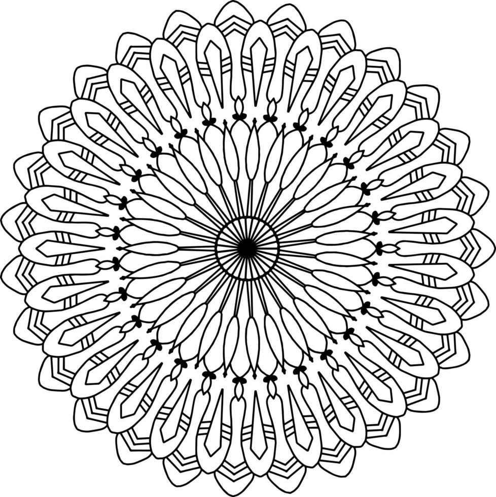 mandala art design, mehndi, tattoo, royal vintage, wedding design vector