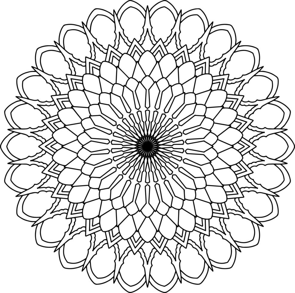 diseño de arte mandala, mehndi, tatuaje, vintage real, diseño de boda vector