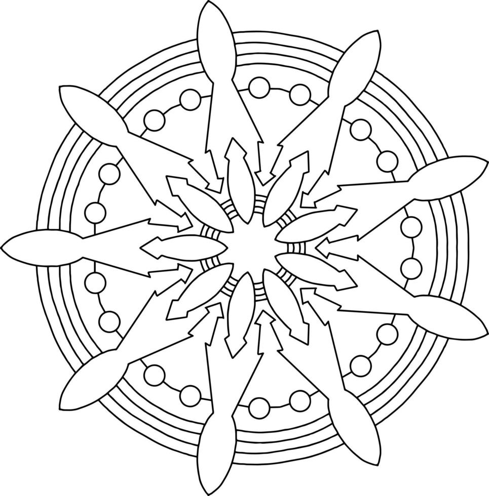 mandala art design, mehndi, tattoo, royal vintage, wedding design vector