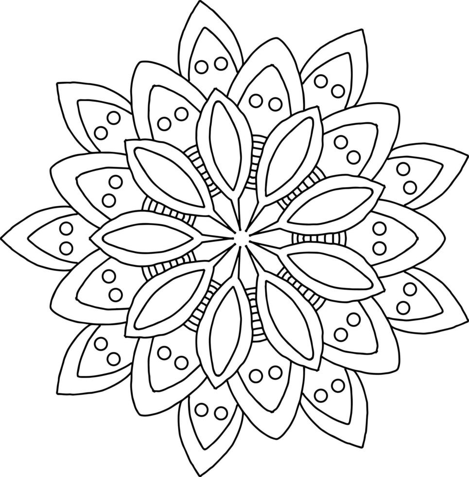 mandala art design, mehndi, tattoo, royal vintage, wedding design vector