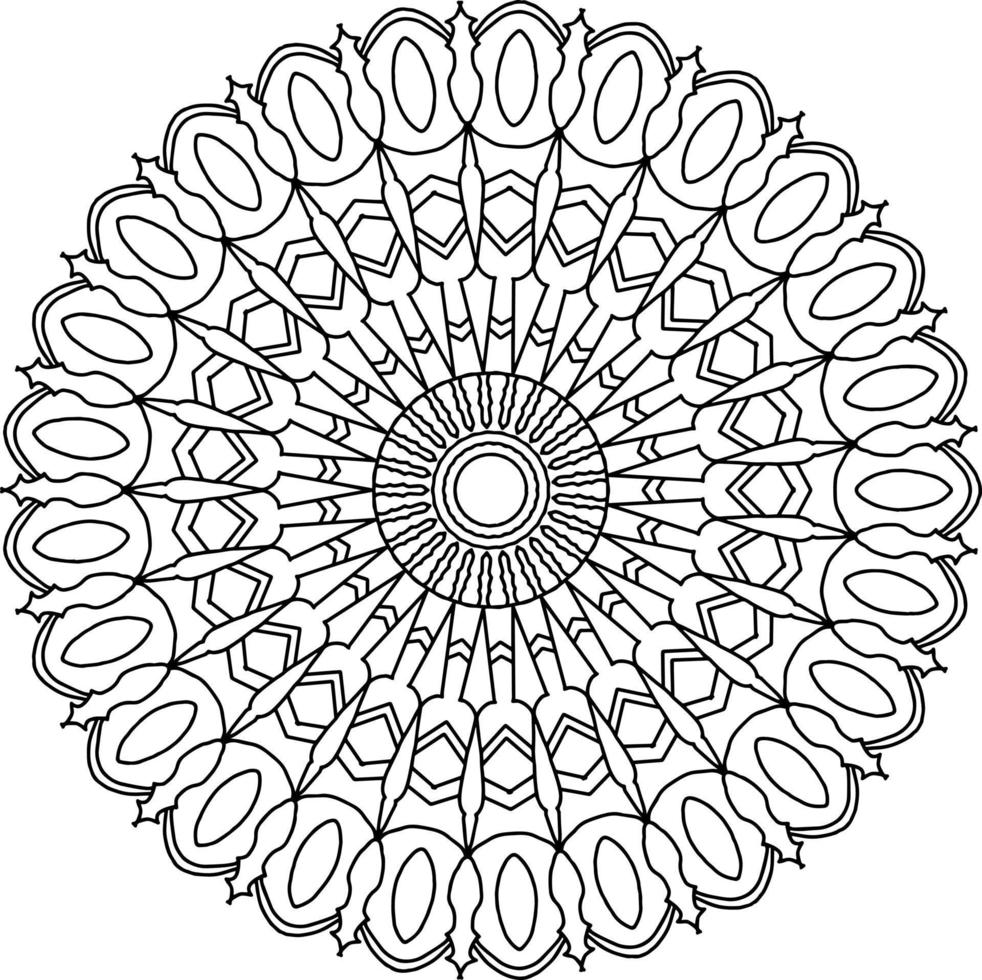 mandala art design, mehndi, tattoo, royal vintage, wedding design vector