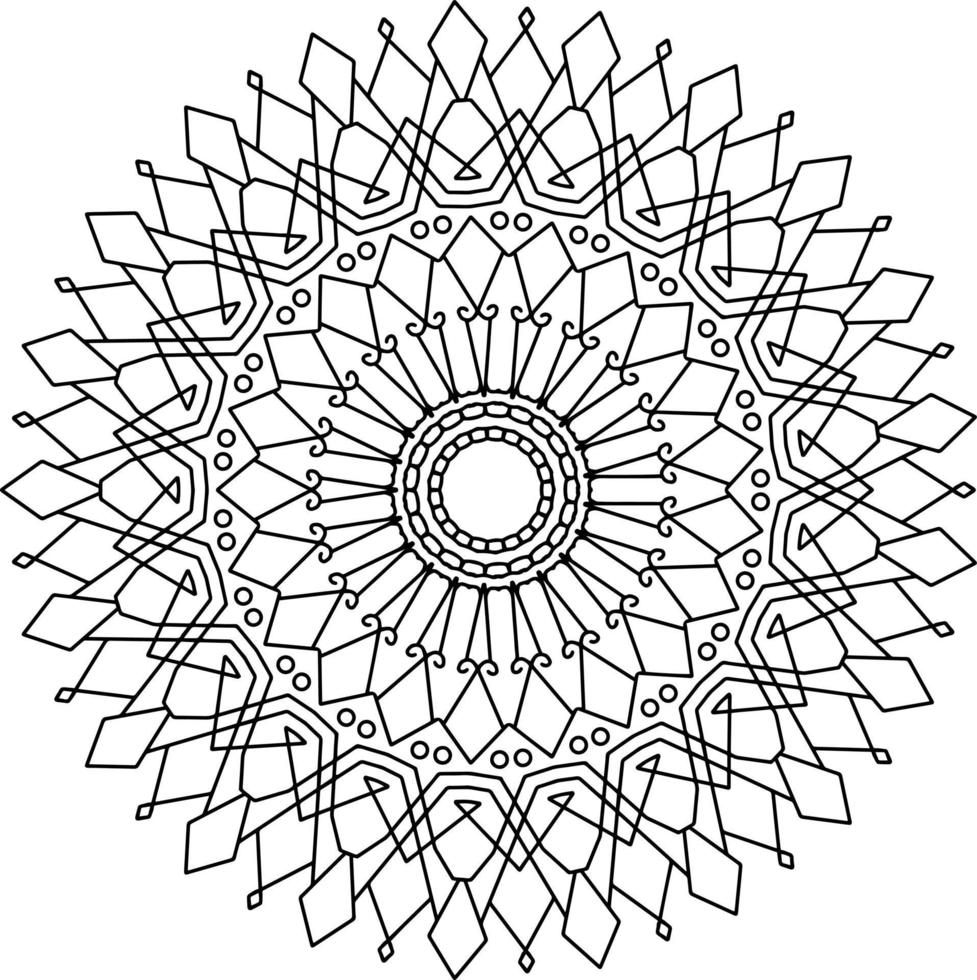 mandala art design, mehndi, tattoo, royal vintage, wedding design vector