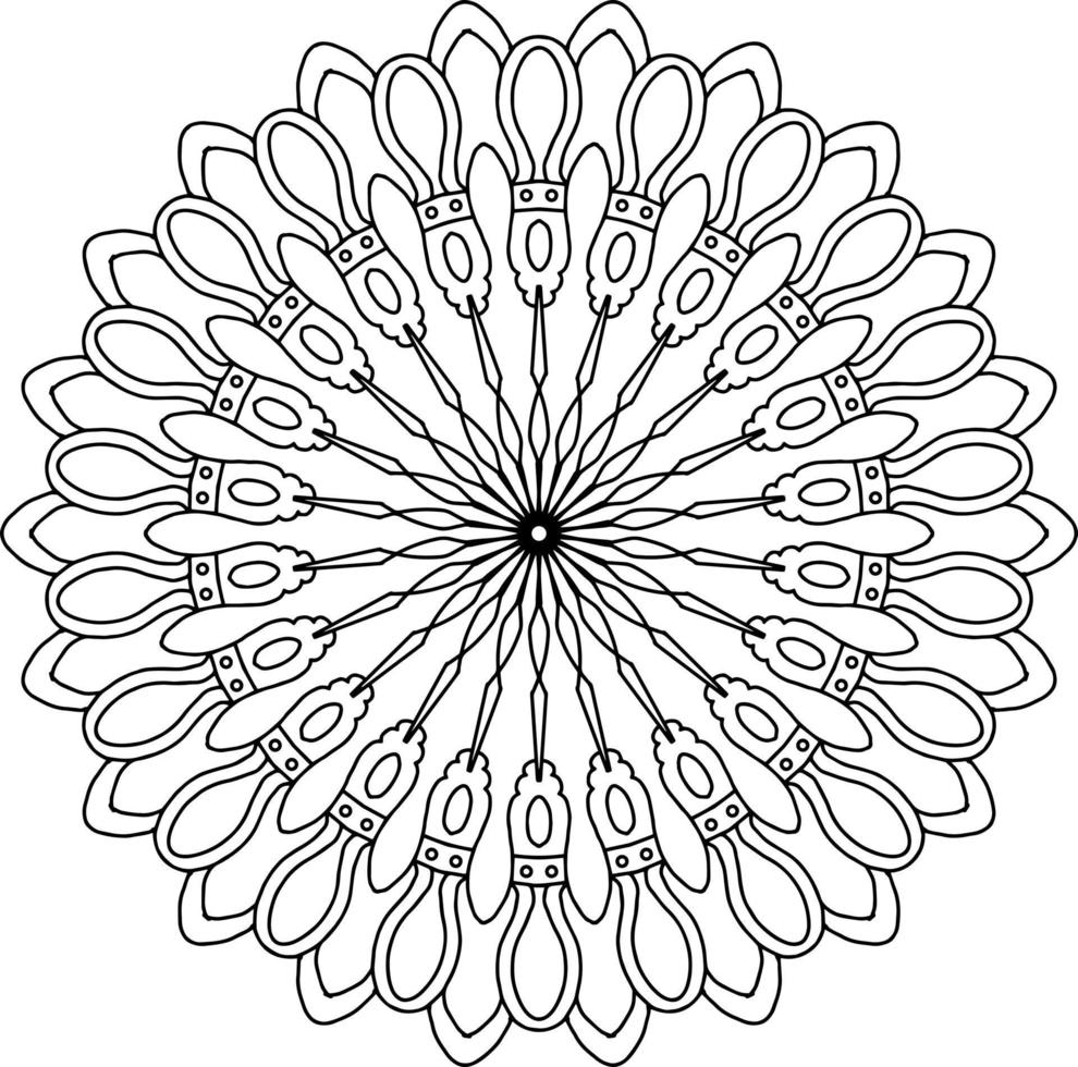 mandala art design, mehndi, tattoo, royal vintage, wedding design vector